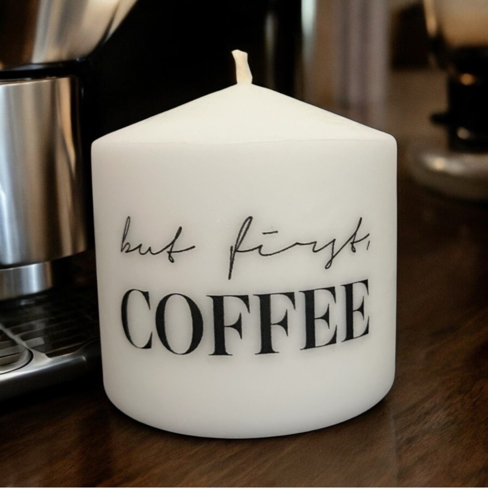 “But first Coffee” cute 3x3 candle